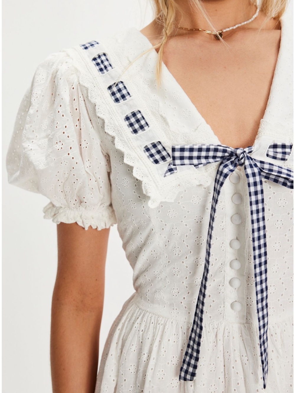 NWT FL&L Ruby Ribbon Mini Dress - Picture 3 of 7